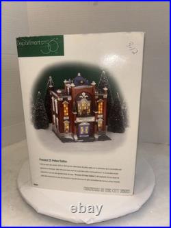 Dept 56 Christmas In The City Village Precinct 25 Police Station Nib