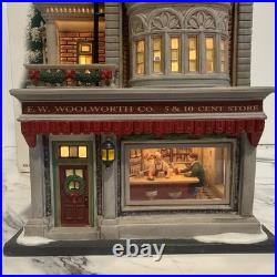Dept 56 Christmas In The City Woolworth's 59249 HTF Rare Lighted Village withBox