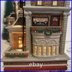Dept 56 Christmas In The City Woolworth's 59249 HTF Rare Lighted Village withBox
