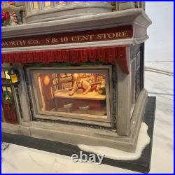 Dept 56 Christmas In The City Woolworth's 59249 HTF Rare Lighted Village withBox
