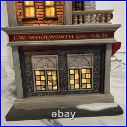 Dept 56 Christmas In The City Woolworth's 59249 HTF Rare Lighted Village withBox