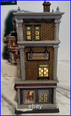 Dept 56 Christmas In The City Woolworth's 59249 HTF Rare Lighted Village withBox
