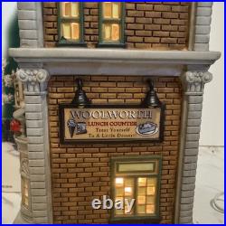 Dept 56 Christmas In The City Woolworth's 59249 HTF Rare Lighted Village withBox