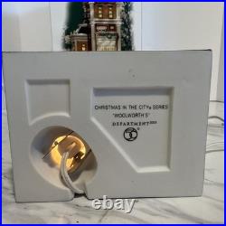 Dept 56 Christmas In The City Woolworth's 59249 HTF Rare Lighted Village withBox