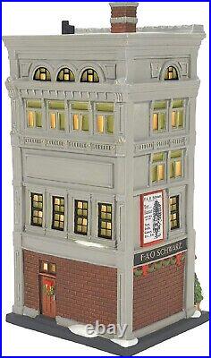 Dept 56 Christmas In the City FAO Schwarz Toy Store 6007583 Torn Box