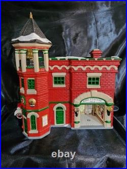 Dept. 56 Christmas Snow Village Fire Station #3 #54942