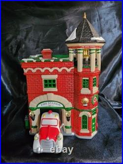 Dept. 56 Christmas Snow Village Fire Station #3 #54942