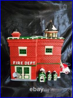 Dept. 56 Christmas Snow Village Fire Station #3 #54942