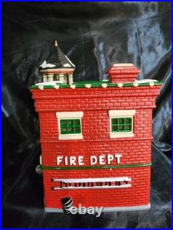Dept. 56 Christmas Snow Village Fire Station #3 #54942