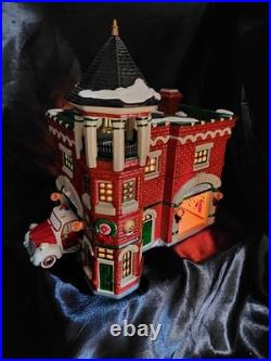 Dept. 56 Christmas Snow Village Fire Station #3 #54942