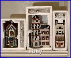 Dept. 56, Christmas in The City, Lot of 15 with Spring St Coffee & Wong's Chinatwn