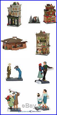 Dept 56 Christmas in the City 2017 Building and Accessories Set of 8