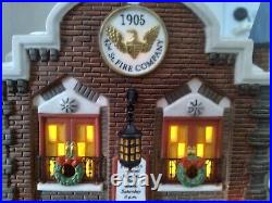 Dept 56 Christmas in the City 42nd Street Fire Company and Fire Truck ES56