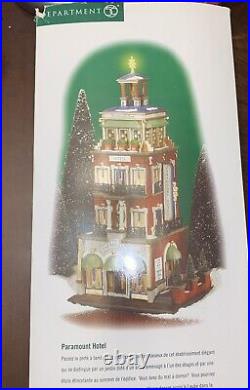 Dept 56 Christmas in the City 56#58911 PARAMOUNT HOTEL Boxed & Light Cord & Star