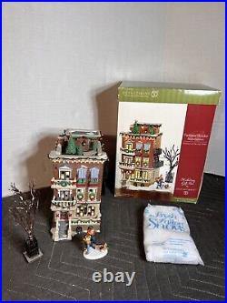 Dept. 56 Christmas in the City #58937 PARKSIDE HOLIDAY BROWNSTONE Gift Set
