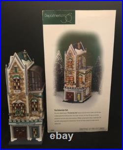 Dept. 56 Christmas in the City #58945 THE UNIVERSITY CLUB withOriginal Box New