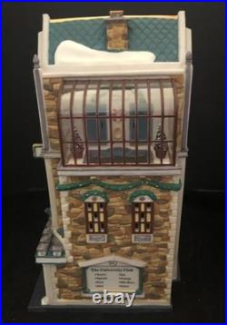 Dept. 56 Christmas in the City #58945 THE UNIVERSITY CLUB withOriginal Box New