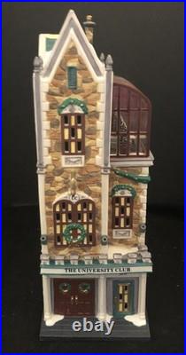 Dept. 56 Christmas in the City #58945 THE UNIVERSITY CLUB withOriginal Box New