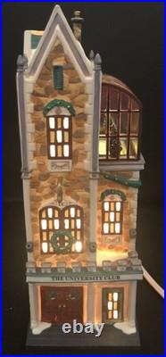 Dept. 56 Christmas in the City #58945 THE UNIVERSITY CLUB withOriginal Box New