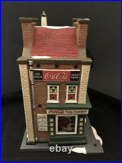Dept. 56 Christmas in the City #59221 COCA-COLA SODA FOUNTAIN Original Box Mint
