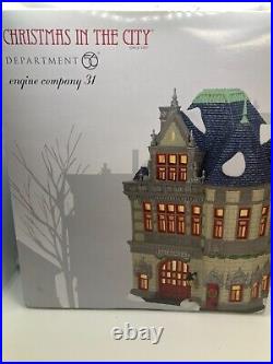 Dept 56 Christmas in the City #6007585 Engine Company 31 NIB withlight