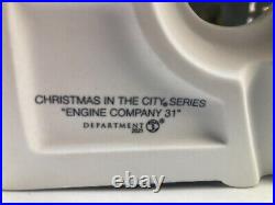 Dept 56 Christmas in the City #6007585 Engine Company 31 NIB withlight