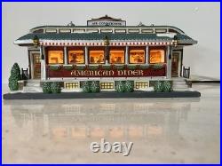 Dept 56 Christmas in the City American Diner #799939 Lighted Building- Pristine