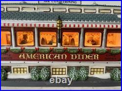 Dept 56 Christmas in the City American Diner #799939 Lighted Building- Pristine