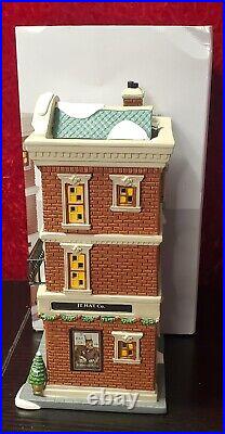 Dept 56 Christmas in the City CIC JT Hat Co 6005381 Haberdashery New York