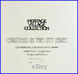 Dept 56 Christmas in the City Cathedral Church of St Mark 55492 Edt #1193/17,500