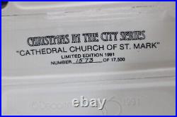 Dept 56 Christmas in the City Cathedral Church of St Mark 55492 RARE with error