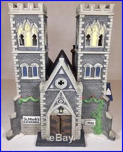 Dept 56 Christmas in the City Cathedral Church of St Mark With Box #55492 #2344