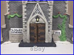 Dept 56 Christmas in the City Cathedral Church of St Mark With Box #55492 #2344