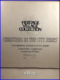 Dept 56 Christmas in the City Cathedral Church of St Mark With Box #55492 #2344