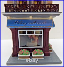 Dept 56 Christmas in the City Chez Monet #58938 Old Stock with Lt Cord/Box/Sleeve