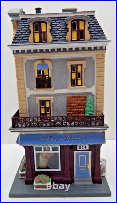 Dept 56 Christmas in the City Chez Monet #58938 Old Stock with Lt Cord/Box/Sleeve