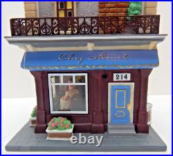 Dept 56 Christmas in the City Chez Monet #58938 Old Stock with Lt Cord/Box/Sleeve