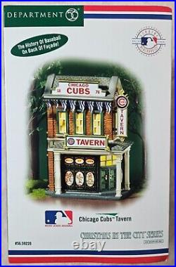 Dept 56 Christmas in the City, Chicago Cubs Tavern #56.59228 RARE