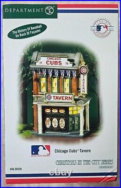 Dept 56 Christmas in the City, Chicago Cubs Tavern #56.59228 RARE