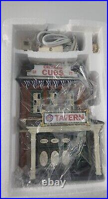 Dept 56 Christmas in the City Chicago Cubs Tavern 59228 NEW