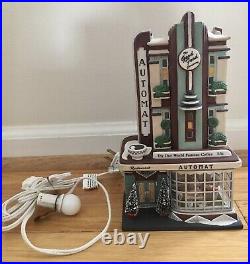 Dept. 56 Christmas in the City Clark Street Automat #58954 RETIRED Village