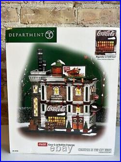 Dept 56 Christmas in the City Coca Cola Bottling Company 59258 RARE Brand New