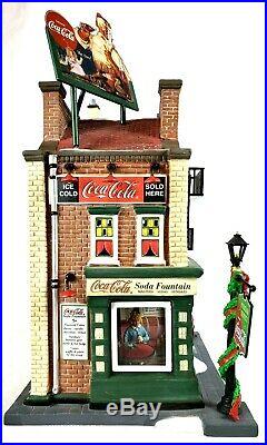 Dept 56 Christmas in the City Coca-Cola Soda Fountain #59221 Mint