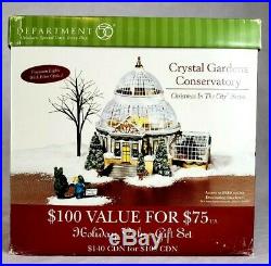 Dept 56 Christmas in the City Crystal Gardens Conservatory #59219