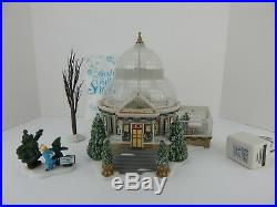 Dept 56 Christmas in the City Crystal Gardens Conservatory #59219 Works Well! 1