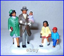 Dept 56 Christmas in the City, Family Out For Walk, Rare African American