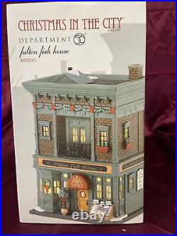 Dept 56 Christmas in the City, Fulton Fish House #4030345 NEW IN BOX