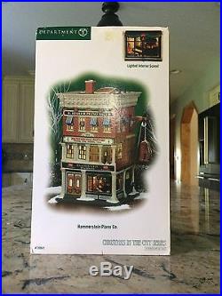 Dept. 56 Christmas in the City Hammerstein Piano Co