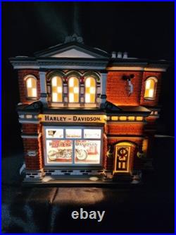 Dept. 56 Christmas in the City Harley Davidson City Dealership #56.59202