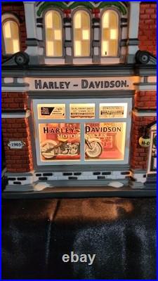 Dept. 56 Christmas in the City Harley Davidson City Dealership #56.59202